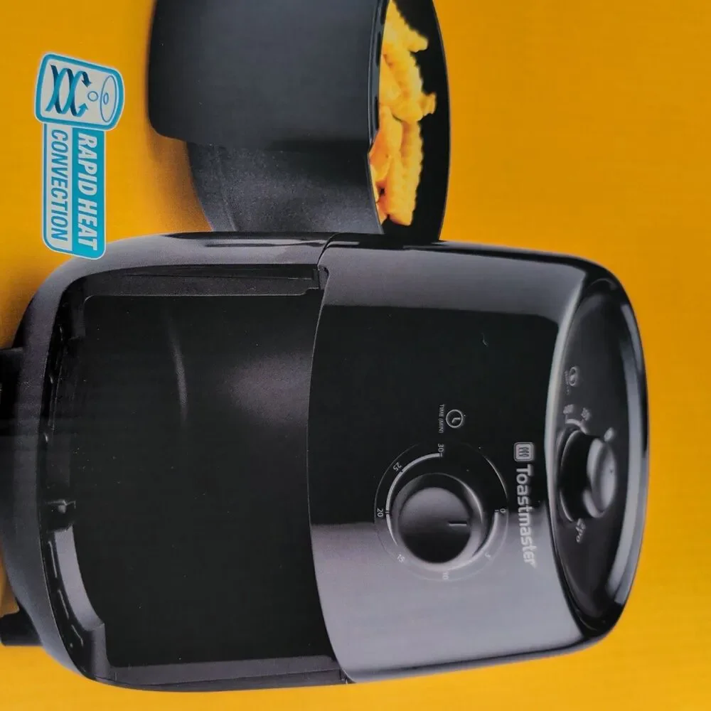 Toastmaster Air Fryer TM-200AF 2 Qt Black 1000W 120V Timer Temp Control